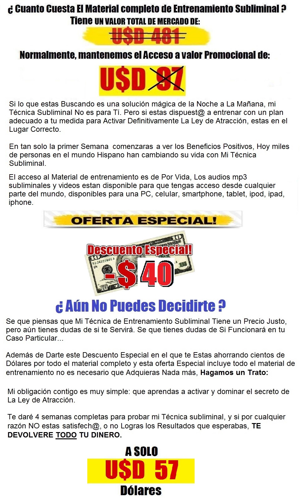 Subliminal mp3 coupons